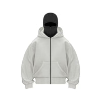 MaskedHoodi™ Full Face Zip Hoodie – Viral Streetwear Balaclava