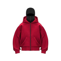 MaskedHoodi™ Full Face Zip Hoodie – Viral Streetwear Balaclava