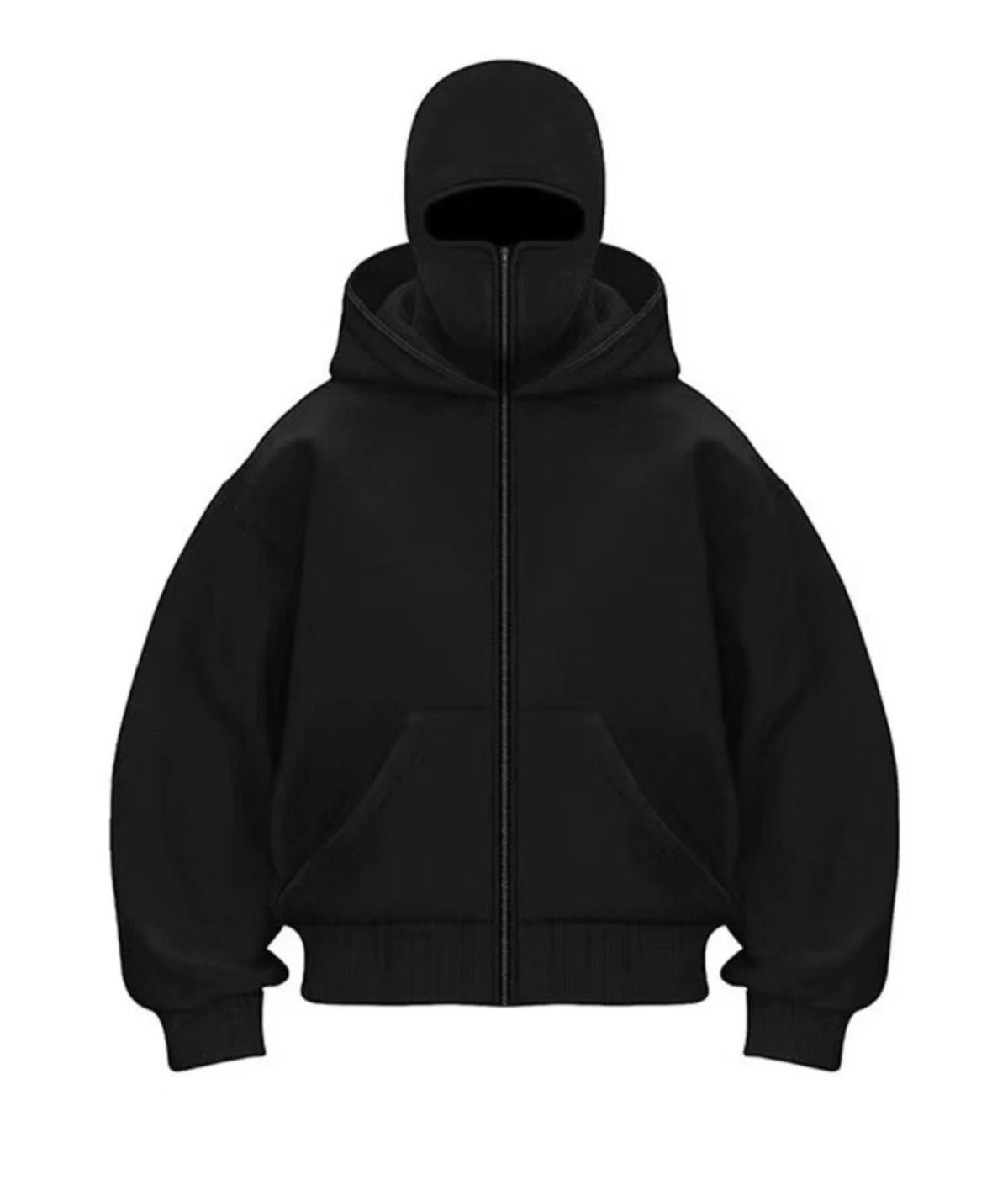 MaskedHoodi™ Full Face Zip Hoodie – Viral Streetwear Balaclava