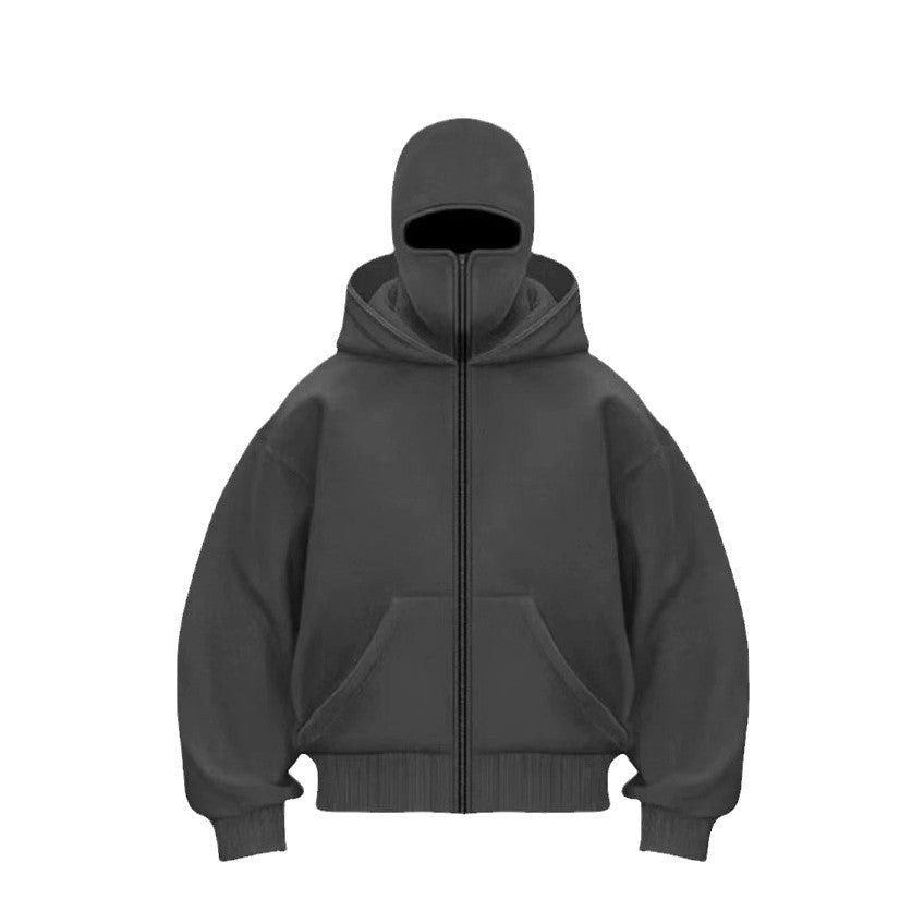 MaskedHoodi™ Full Face Zip Hoodie – Viral Streetwear Balaclava