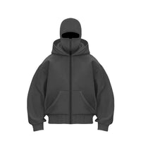 MaskedHoodi™ Full Face Zip Hoodie – Viral Streetwear Balaclava